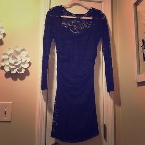 Black lace dress